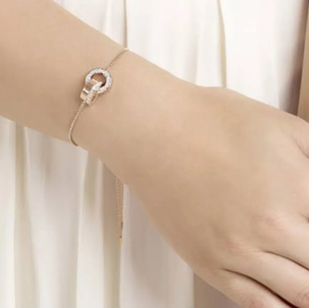 Swarovski rose gold tone crystal bracelet - Picture 1 of 3